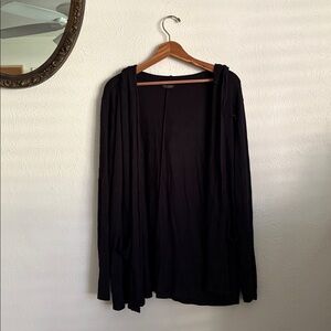 Lucky Brand Black Knit Cardigan/Hoodie